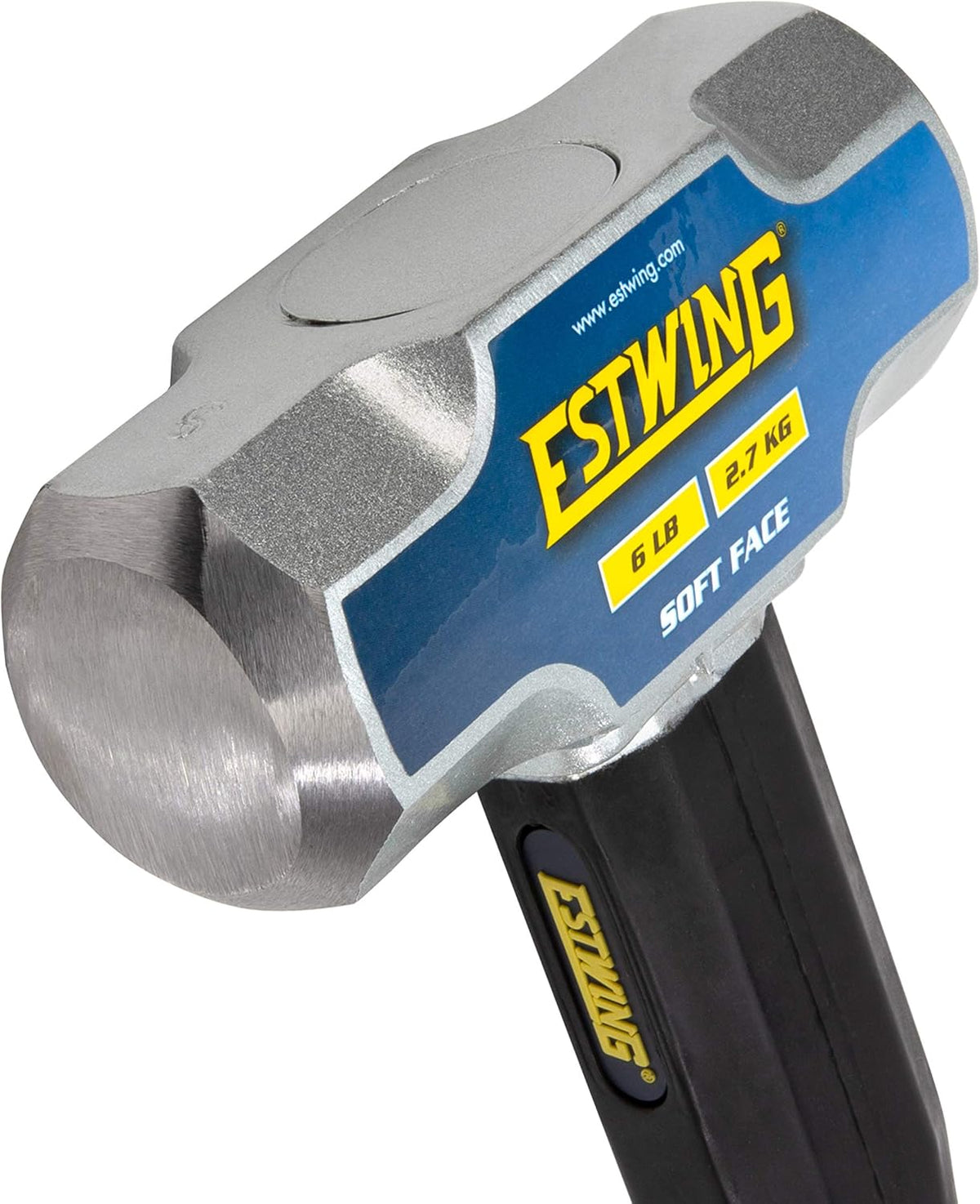 6-Pound Soft Face Sledge Hammer with Vulcanized Rubber Overlay W238