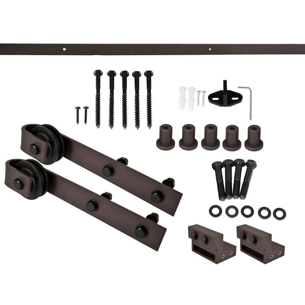 Walnut Barn Door with Hardware Kit R95796