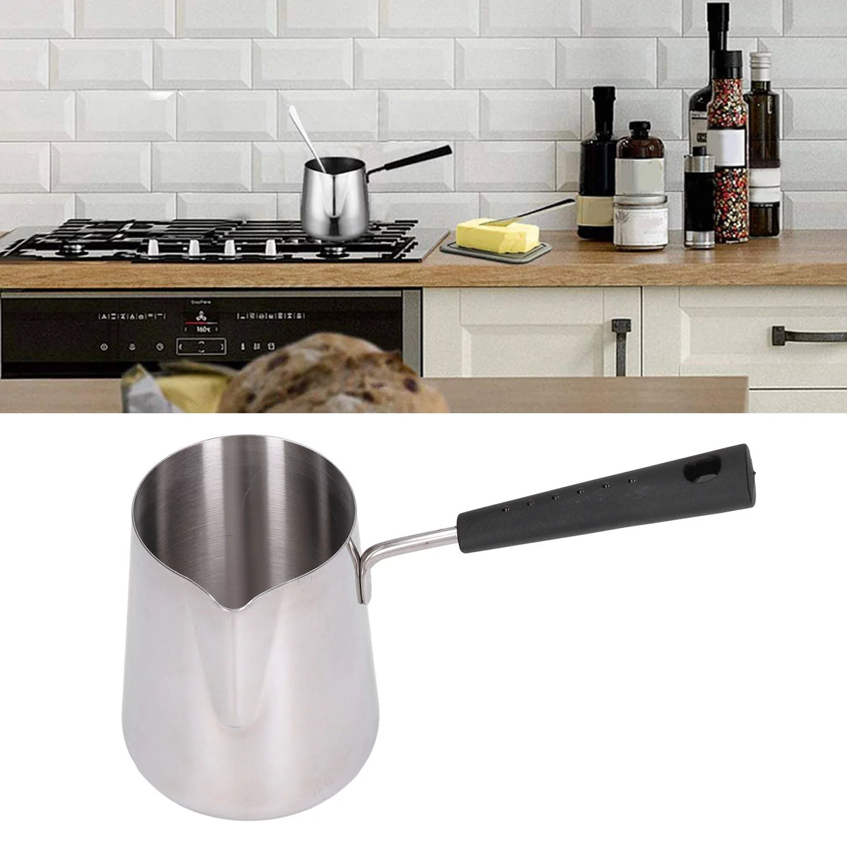 600ml Stainless Steel Turkish Coffee Pot O23562