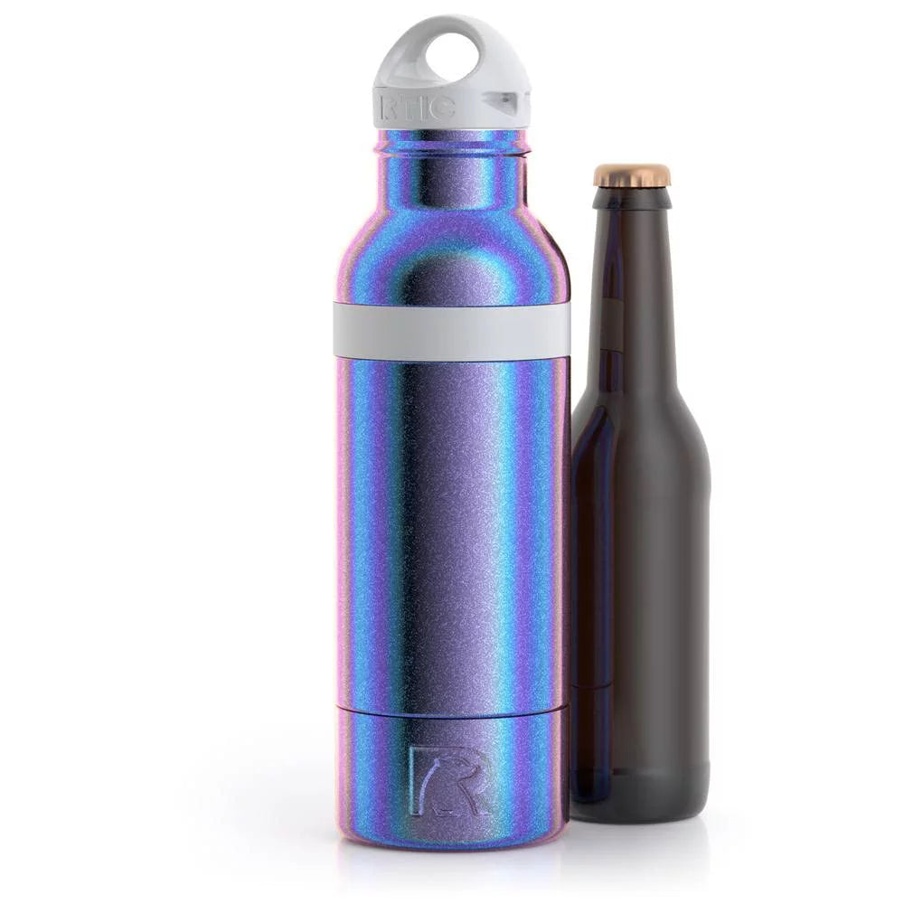 Insulated Stainless Steel Bottle Chiller with Built-In Bottle Opener Q8116