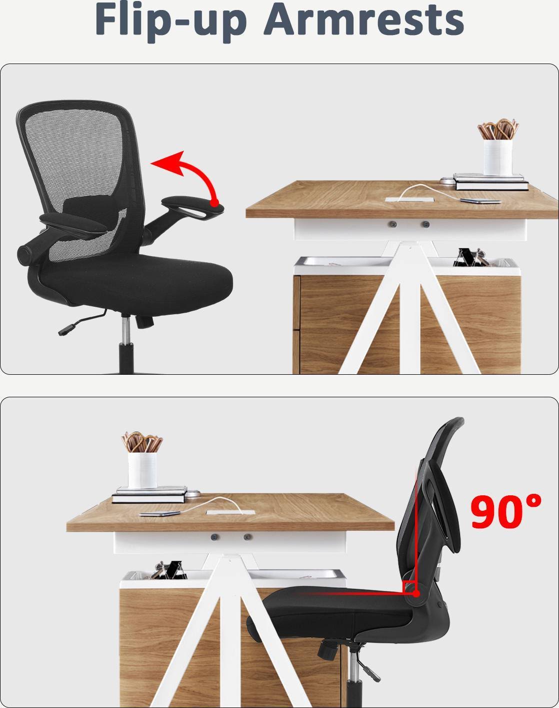 Ergonomic Mesh Swivel Task Chair with Lumbar Support A8060