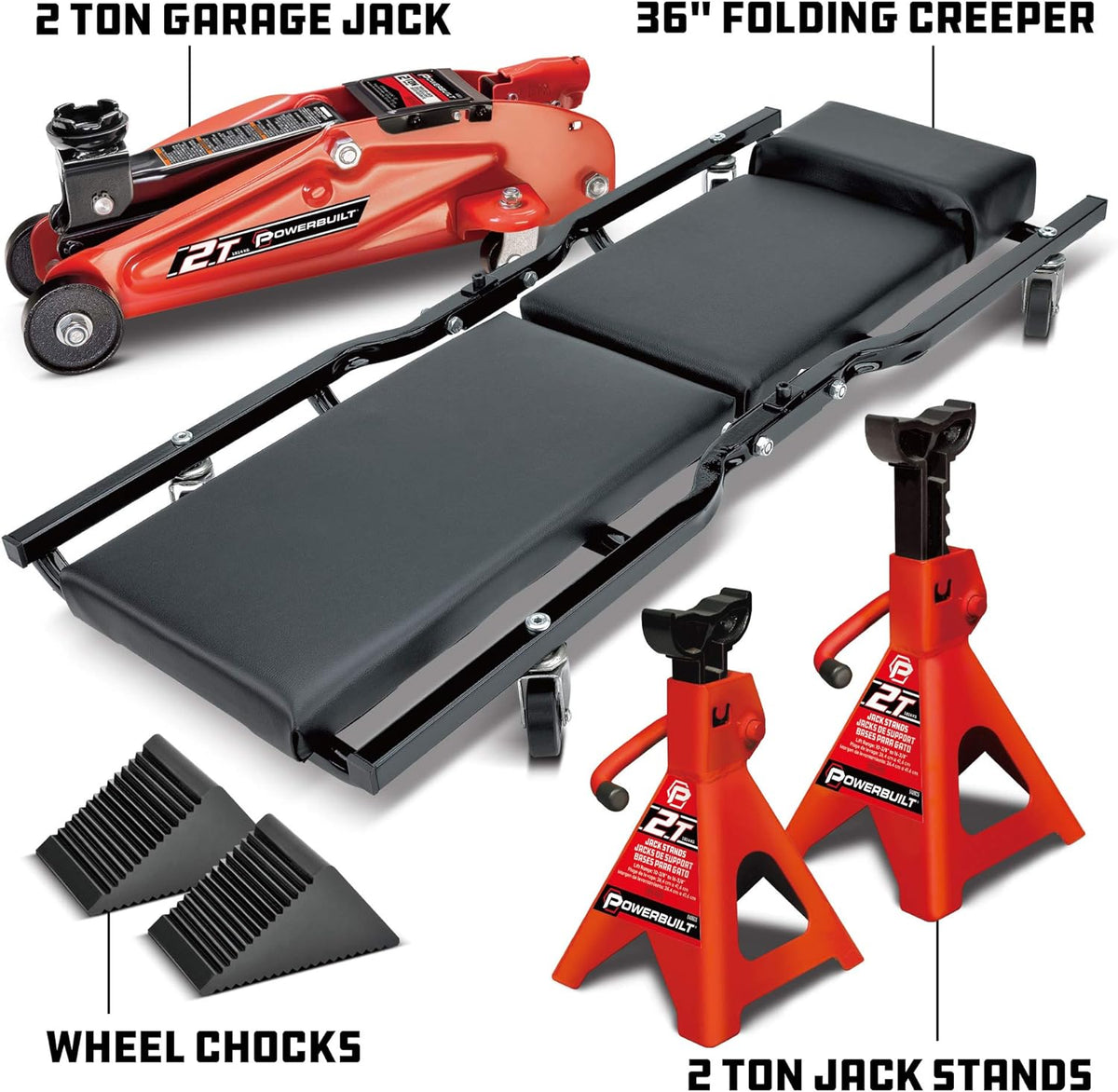 6 Piece Car Jack and Garage Creeper Service Set I6952