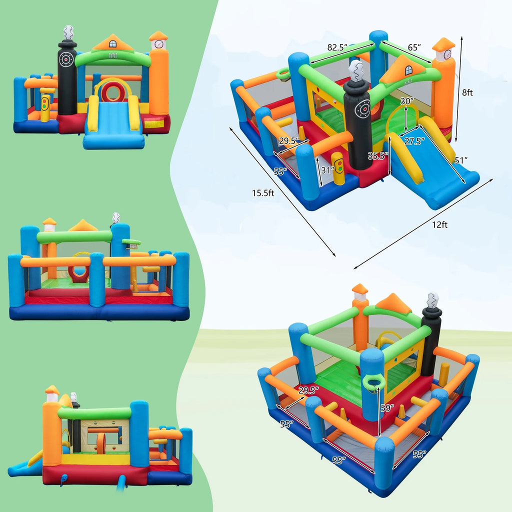 Inflatable Bounce Castle with Ocean Balls & 950W Blower I80304