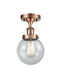 Antique Copper Semi-Flush Mount Light N9931