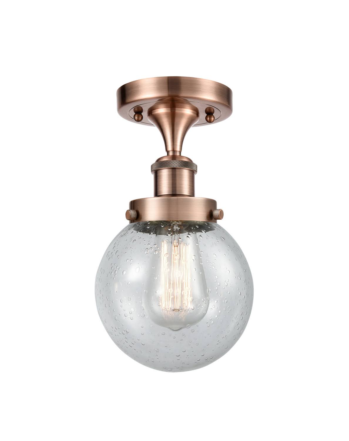 Antique Copper Semi-Flush Mount Light N9931