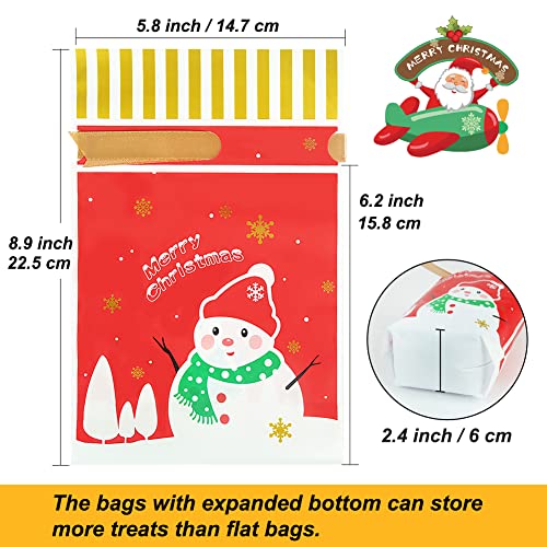 30 Pc Foil Drawstring Christmas Gift Bags Assorted Sizes F83746