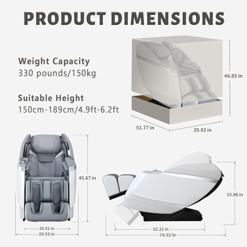 4D Full Body Massage Chair with Zero Gravity Recliner G38052