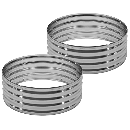 2PCS Galvanized Raised Garden Bed Kit O872674