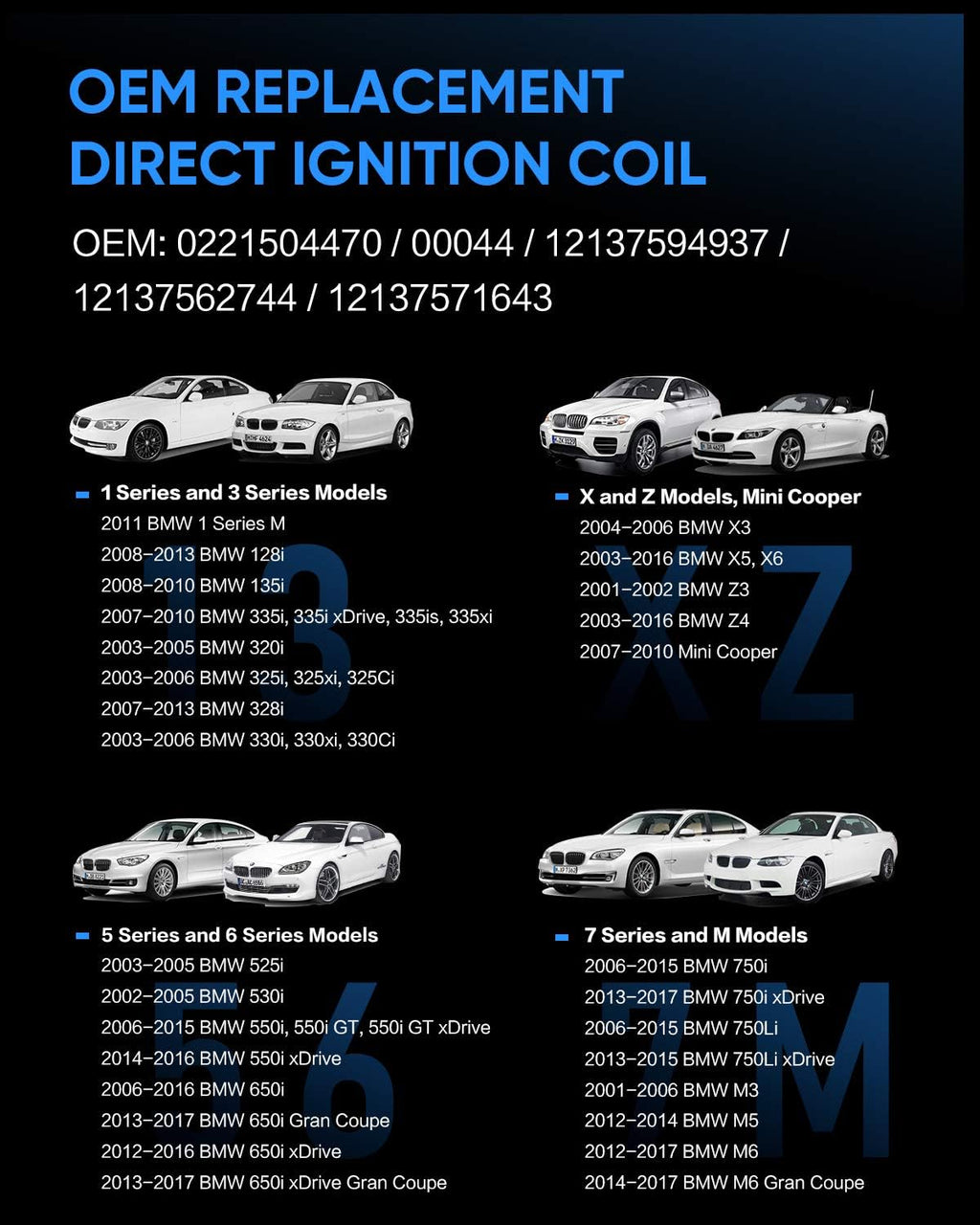 Ignition Coils Set of 6 L66827