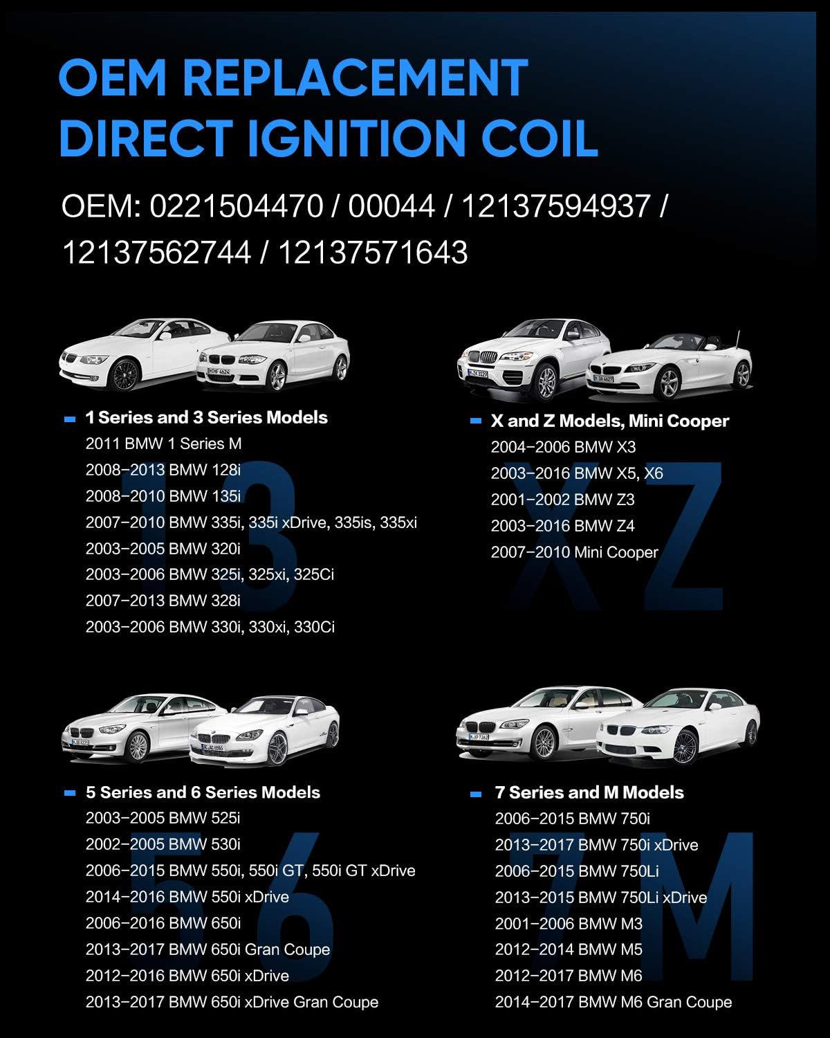 Ignition Coils Set of 6 L66827