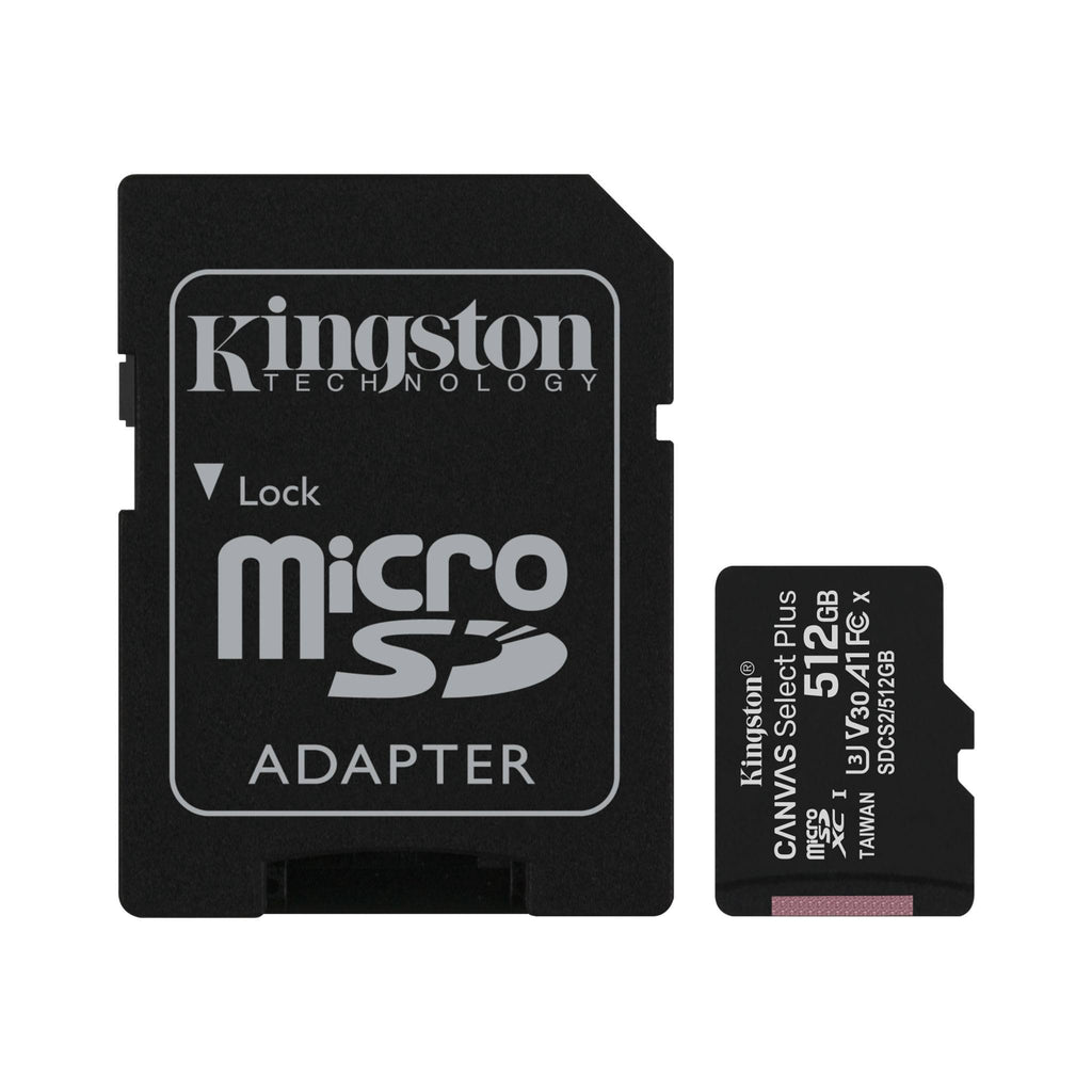 512 GB MicroSDXC Memory Card with SD Adapter O7620