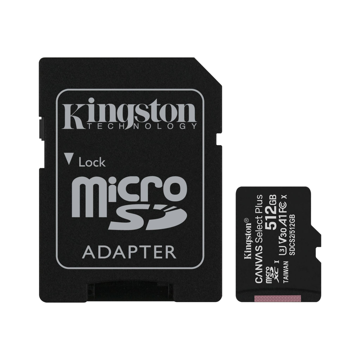 512 GB MicroSDXC Memory Card with SD Adapter O7620