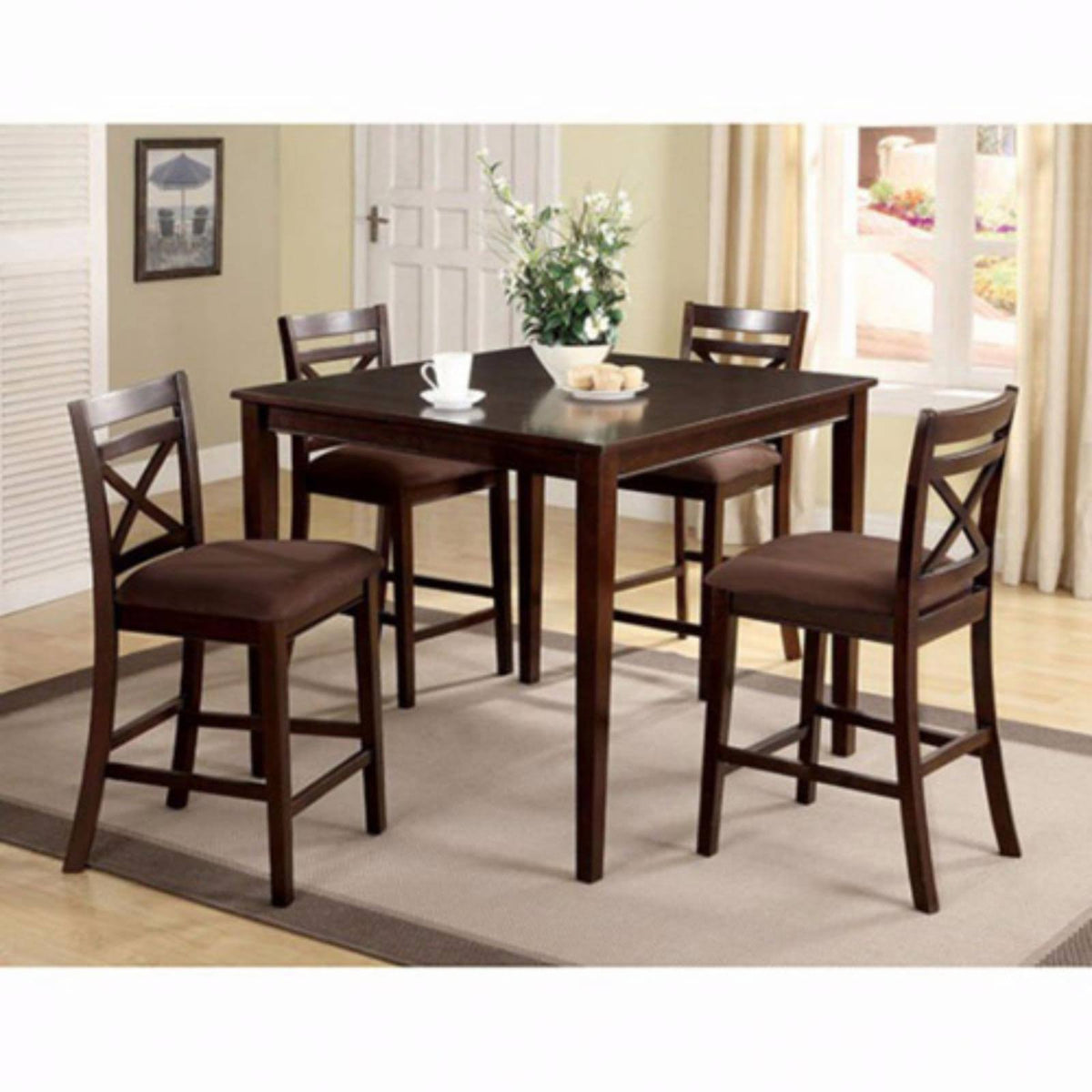 Espresso Counter Table Set H527656