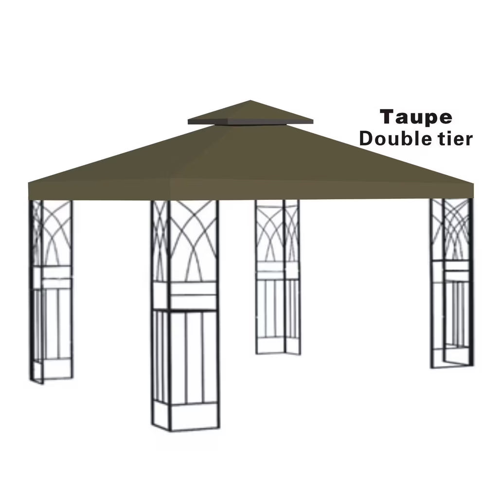 10x10' Double Tier Polyester Canopy Top Replacement F282