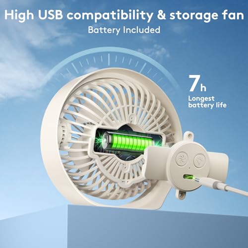 10 inch Portable Rechargeable Desk Fan C32800