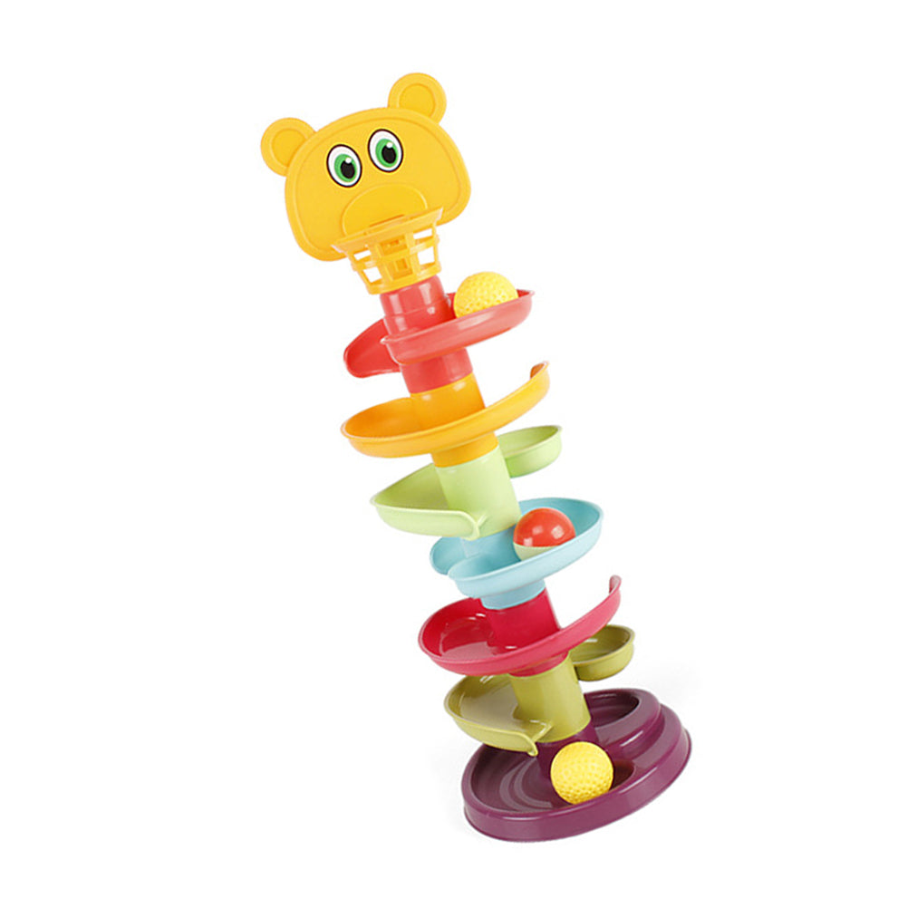 Kid Track Sliding Ball Tower Toy Stacking Toy with 3 Balls Z6139