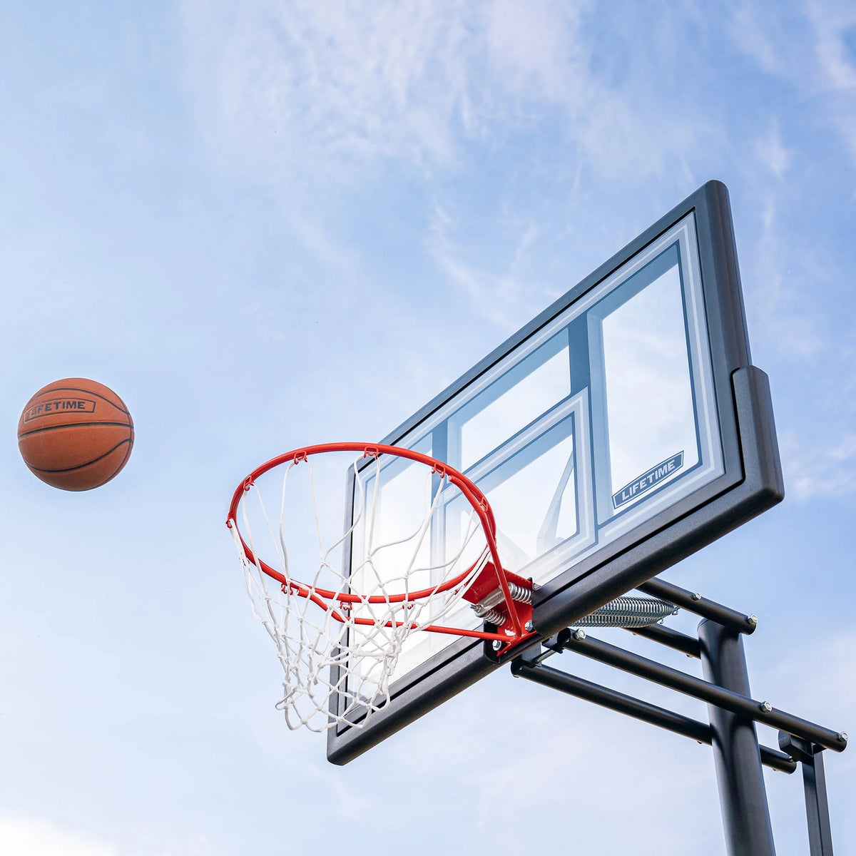 Adjustable Inground Basketball Hoop 50 inch Polycarbonate X808099