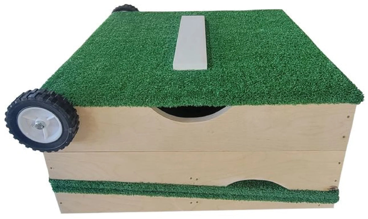 8 Inch Portable Youth Baseball Pitching Mound with Wheel Kit W6454