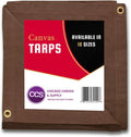 Olive Drab 10 by 12 Feet Waterproof Canvas Tarp with Rustproof Grommets F690
