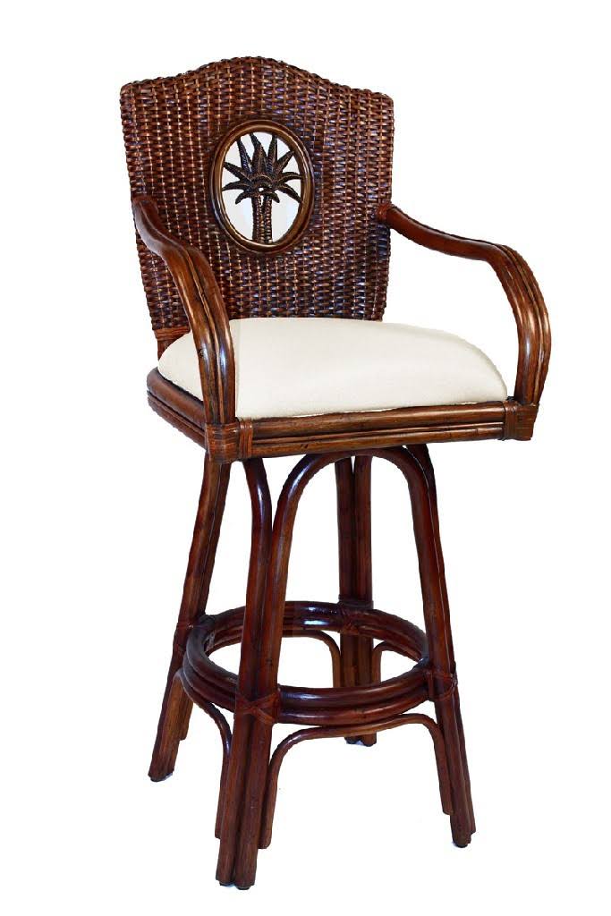 Indoor Swivel Rattan Counterstool F9880