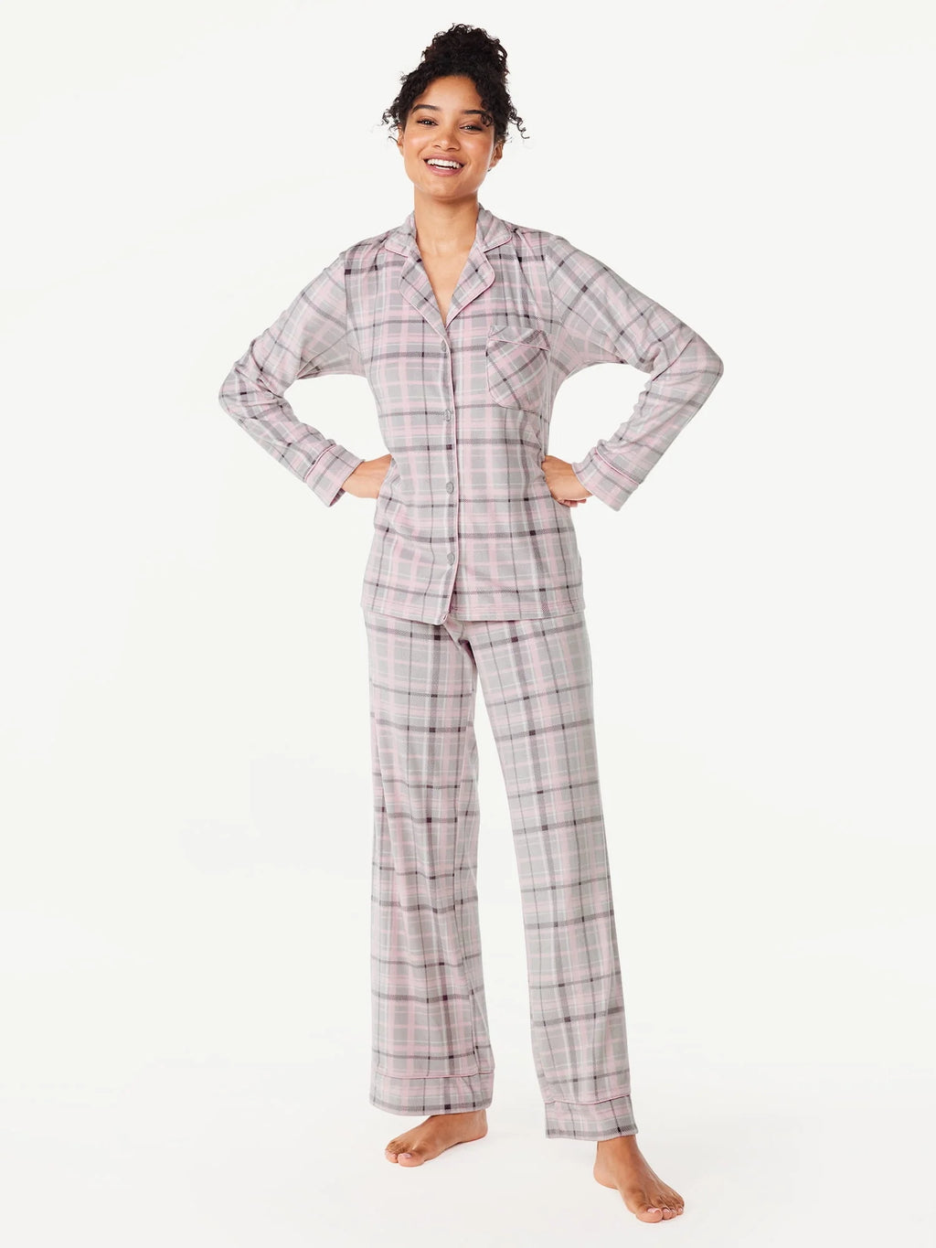 Women's 2-Piece Velour Pajama Set Y30607