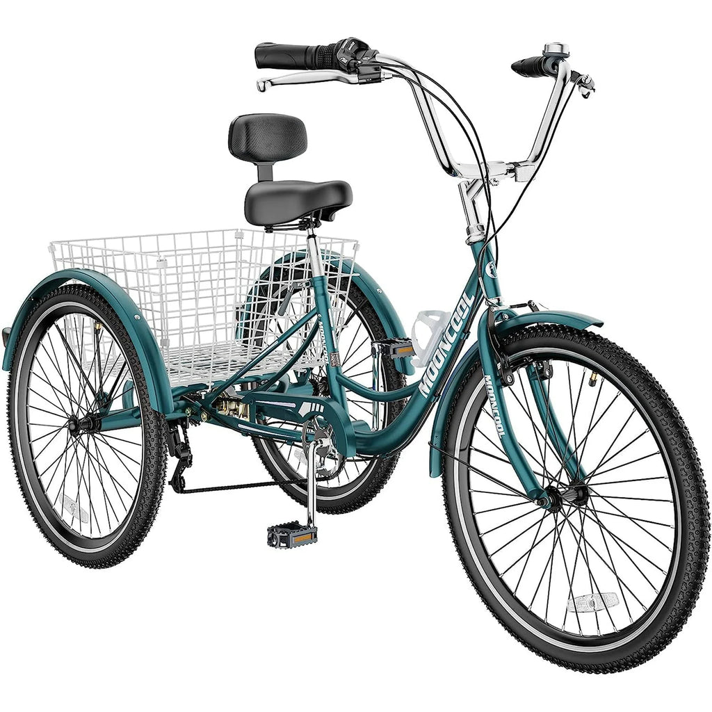 7 Speed Three Wheel Bike Cruiser Trike with Low-Step Through Frame X213