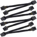 8 Pin GPU Splitter Power Sleeved Cable 12-inches (4 Pack) D4236