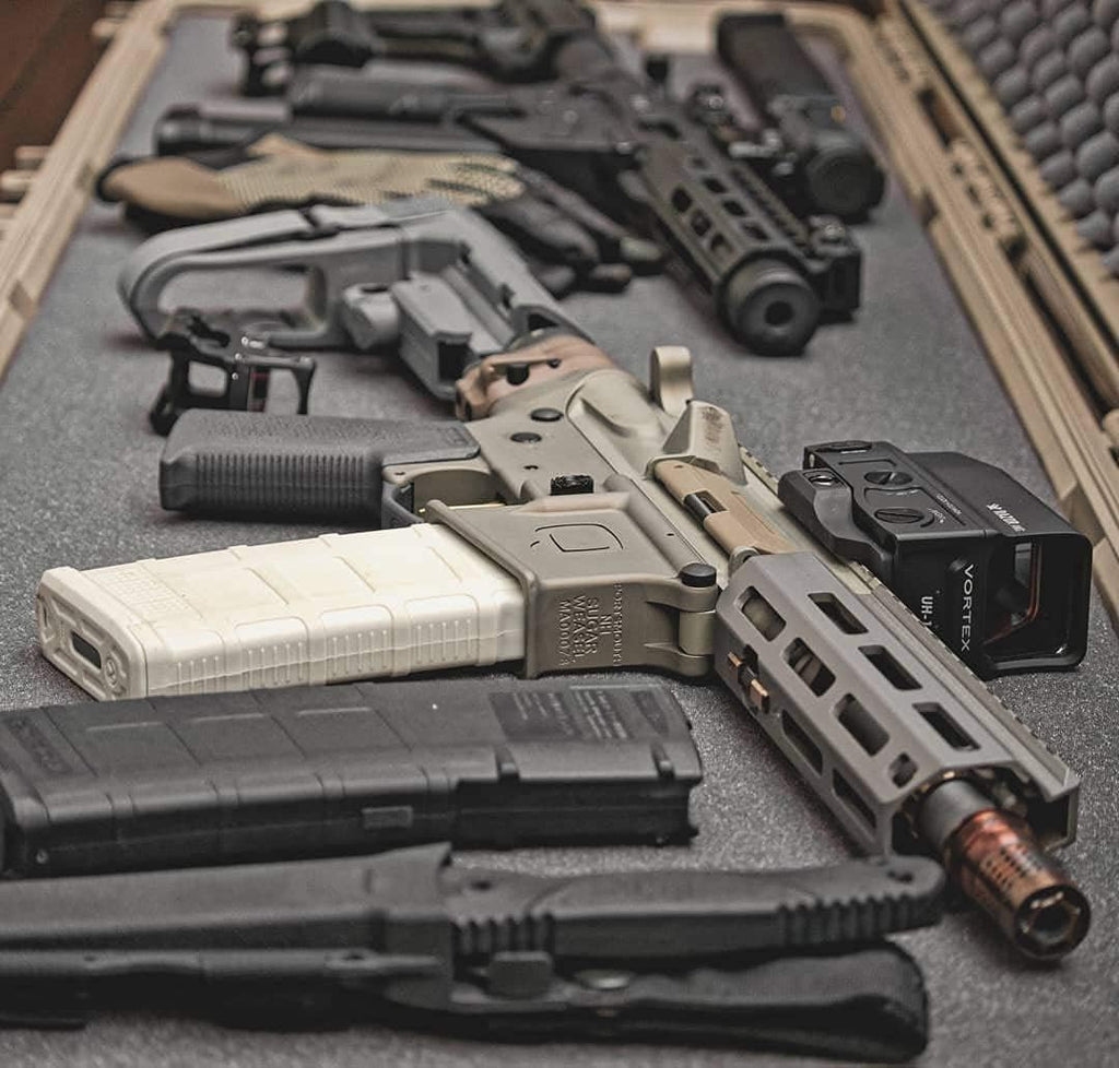 Black Tactical Rifle Case with Foam A1095