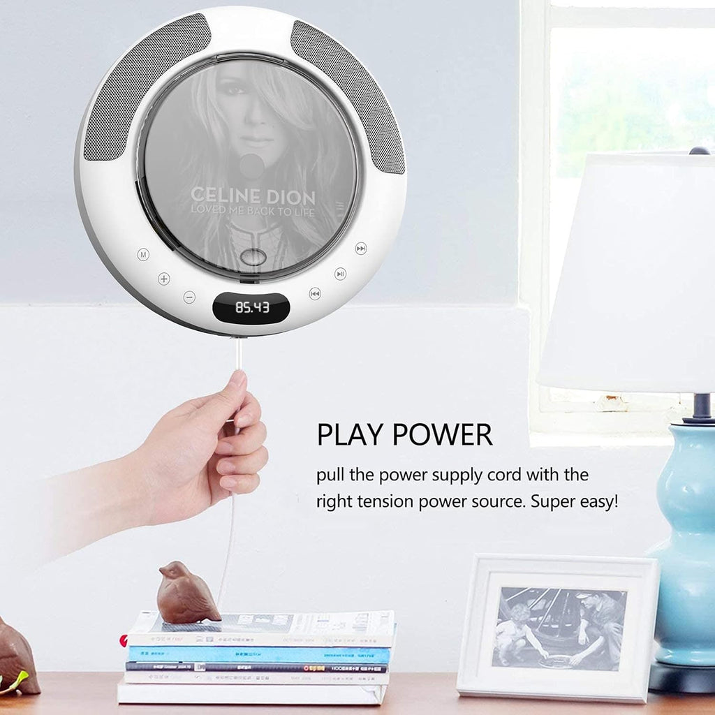 Portable CD Player with Bluetooth, FM Radio, Remote Control, Pack of 2 L1933