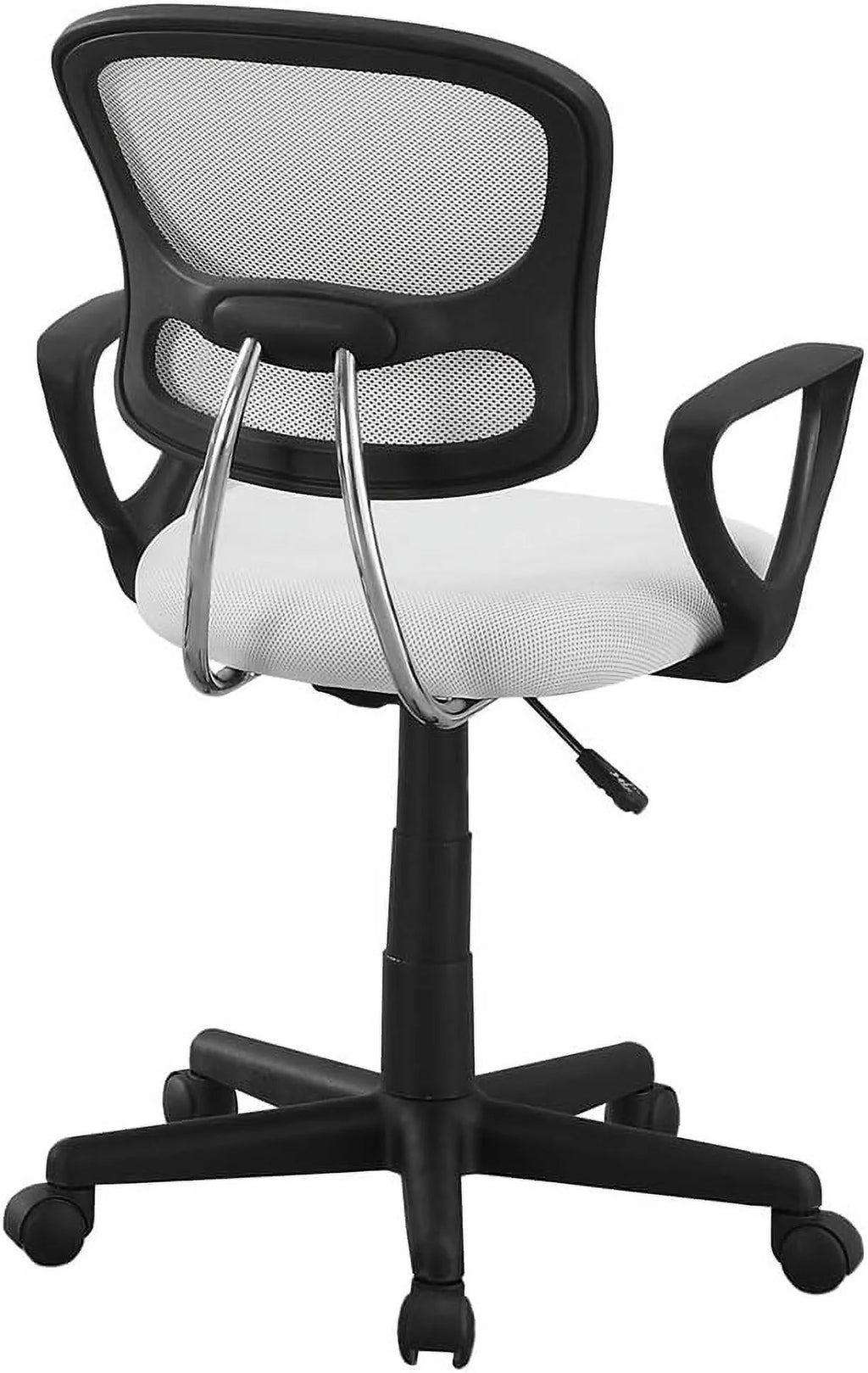 White Black Mesh Ergonomic Swivel Office Chair D136