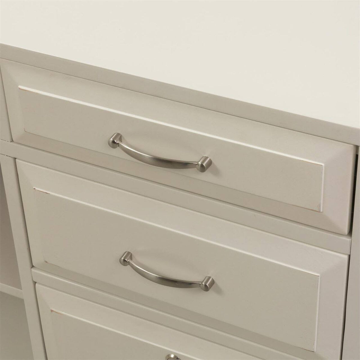 White Computer Credenza V268