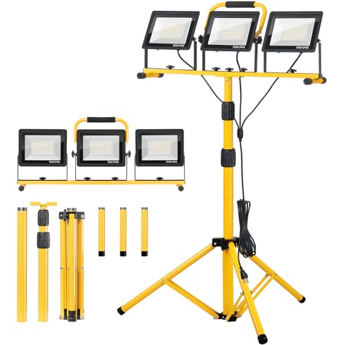 21000Lumen 3 Head IP66 Waterproof LED Work Lights with Stand O274560