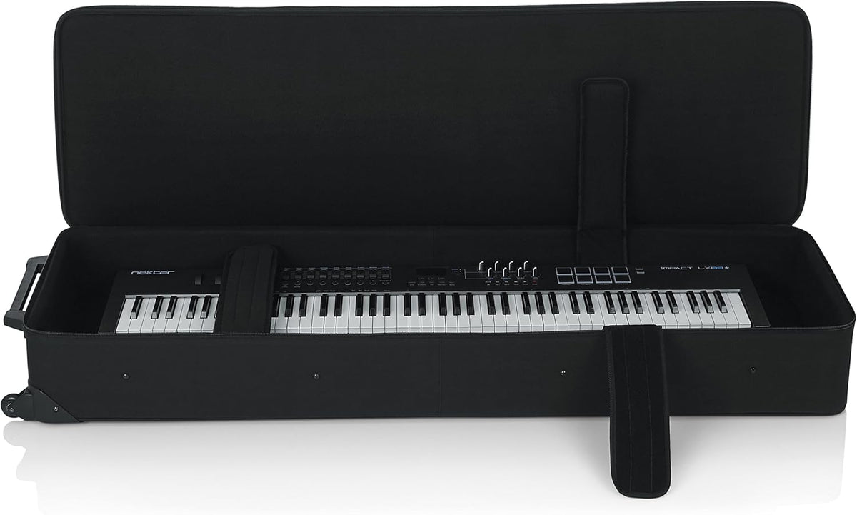 Lightweight Rolling Keyboard Case for 88 Note Keyboards and Electric Pianos E6761