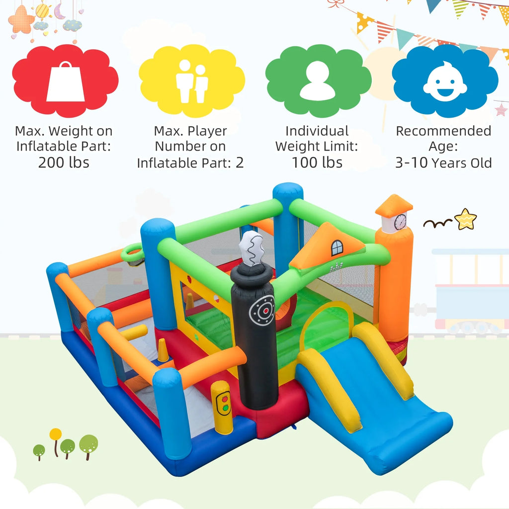 Inflatable Bounce Castle with Ocean Balls & 950W Blower I80304