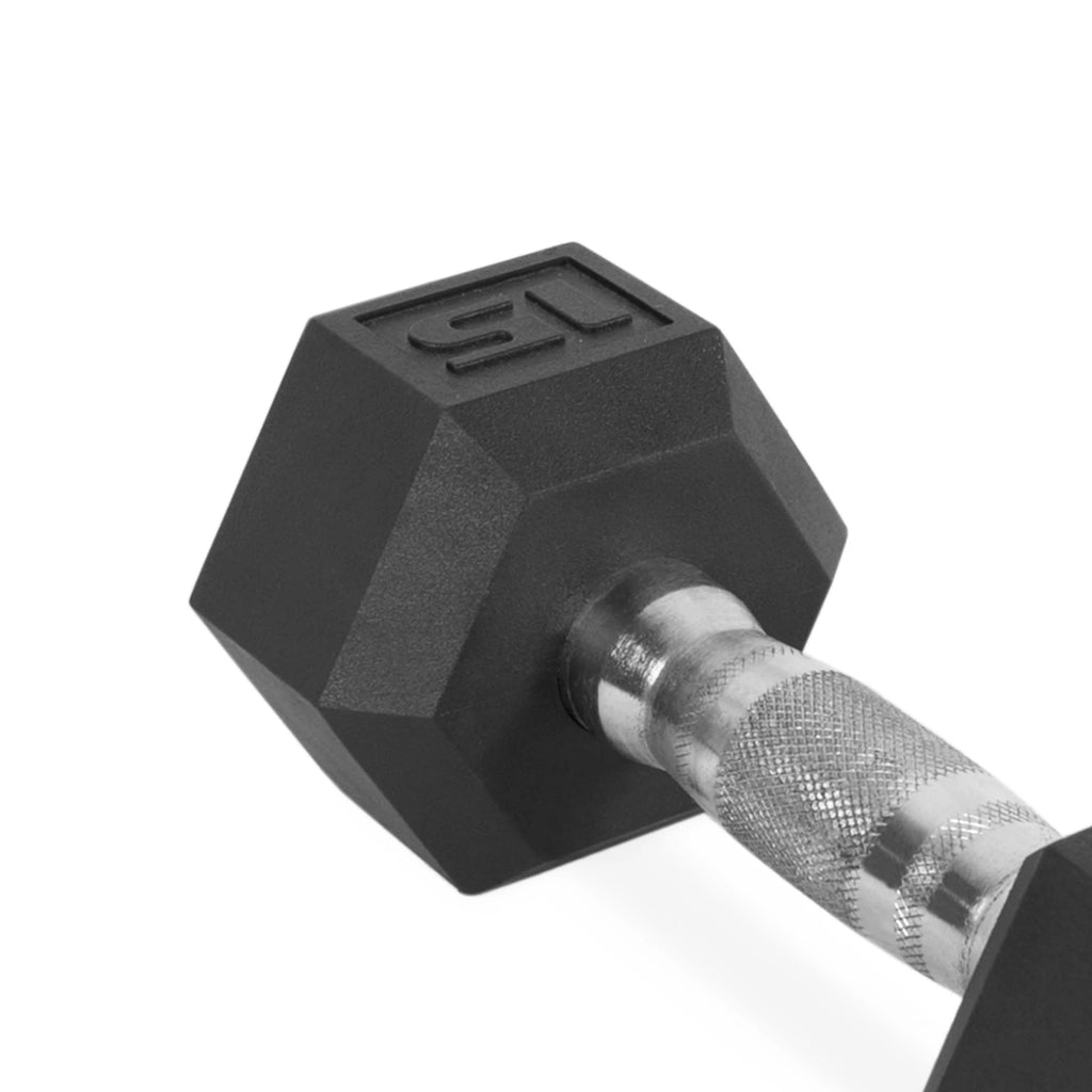 3lb Rubber Hex Dumbbell M121604