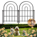 24 in x 10 ft Metal Garden Fence Panels 10 Pcs S313369