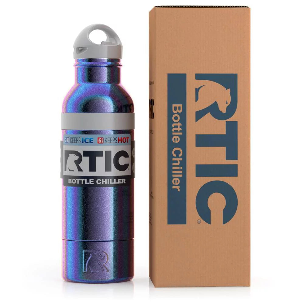Insulated Stainless Steel Bottle Chiller with Built-In Bottle Opener Q8116