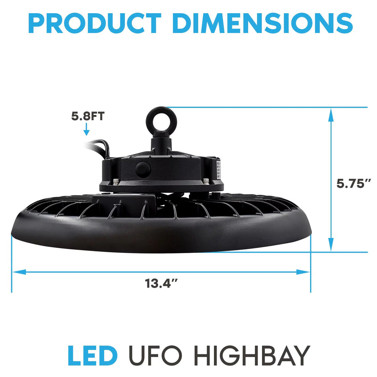 200/220/240W UFO High Bay LED Shop Lights 2-Pack C935117