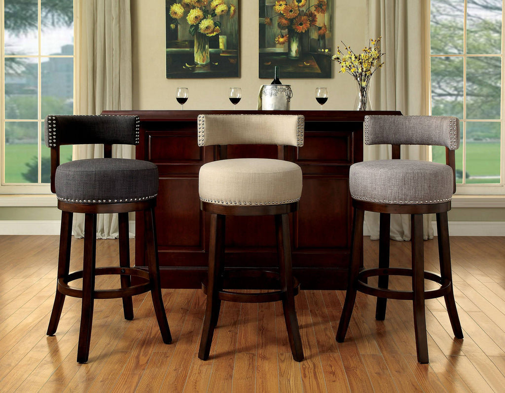 Gray 24x22 Bar Stool Set of 2 N7191
