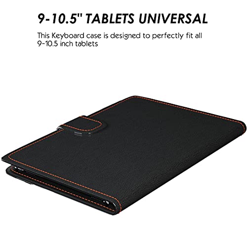 9" to 11" Tablet Keyboard Case with Touchpad Black O97683