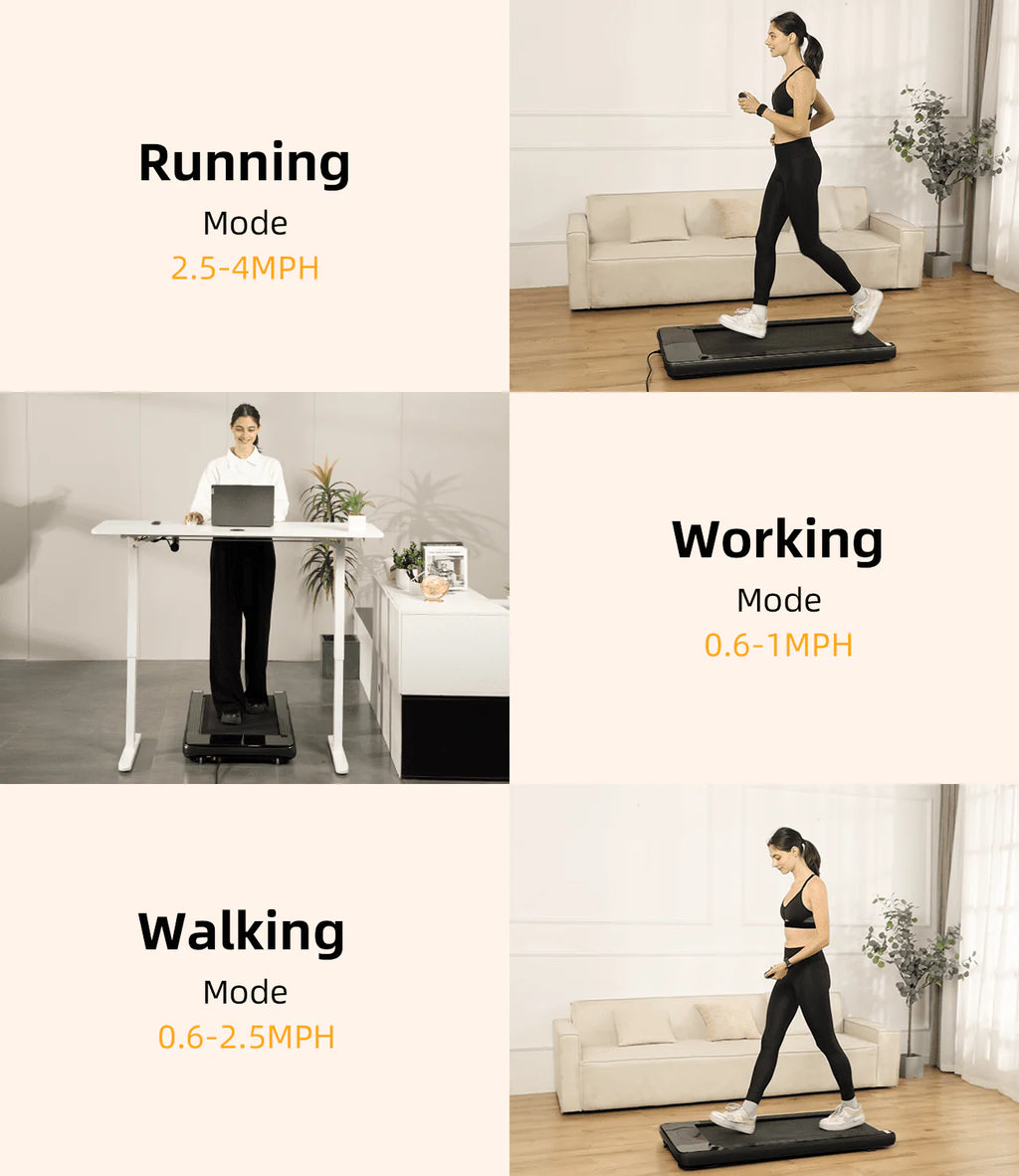 Under Desk Treadmill with Remote Control LED Display H476