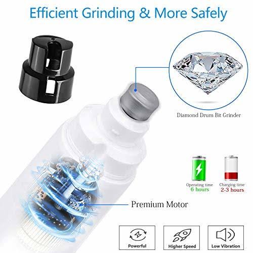 Dog Nail Grinder with LED Light, Low Noise 2 Speed Electric Rechargeable B351