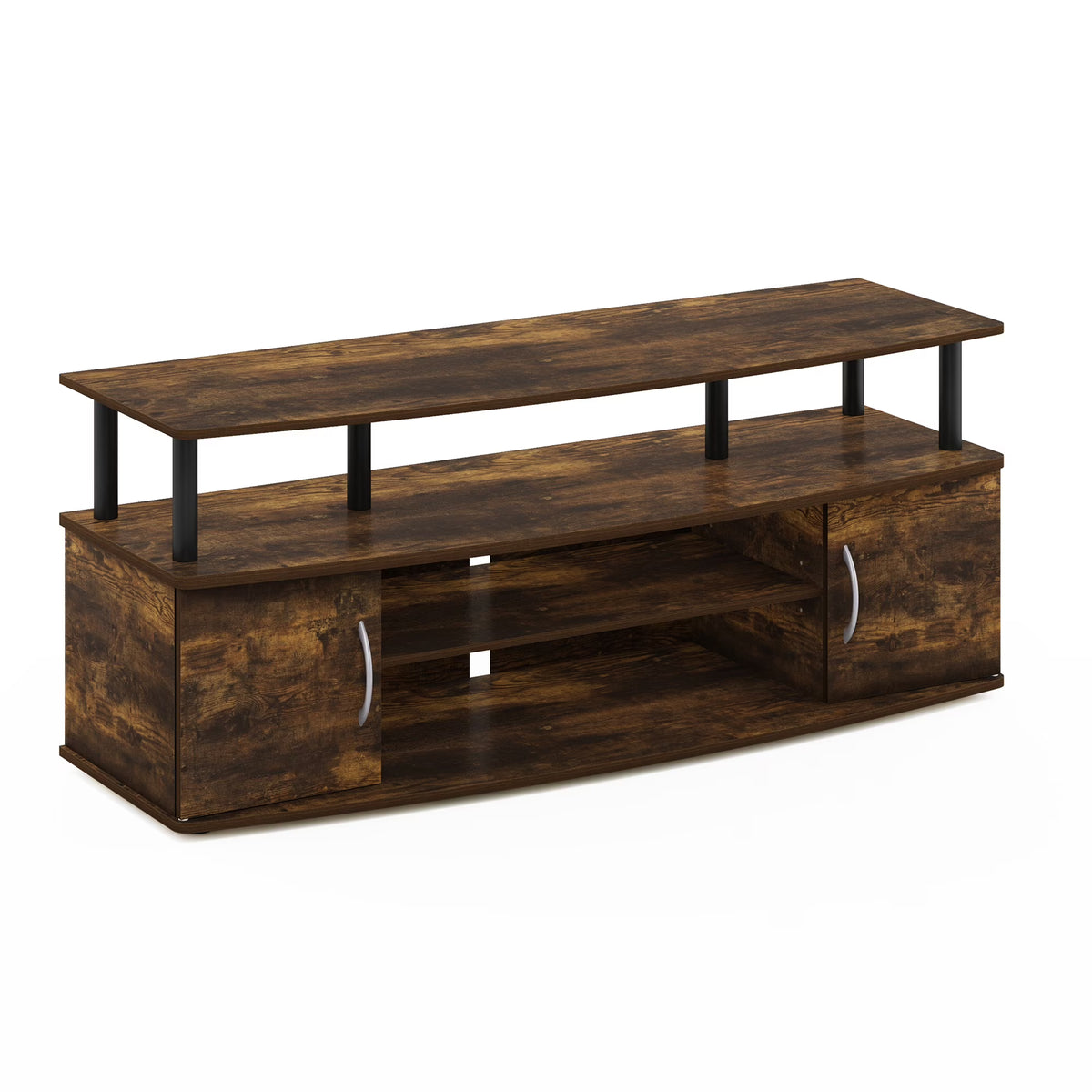 Large Entertainment Center for 55-IN TV, Amber Pine/Black N296785