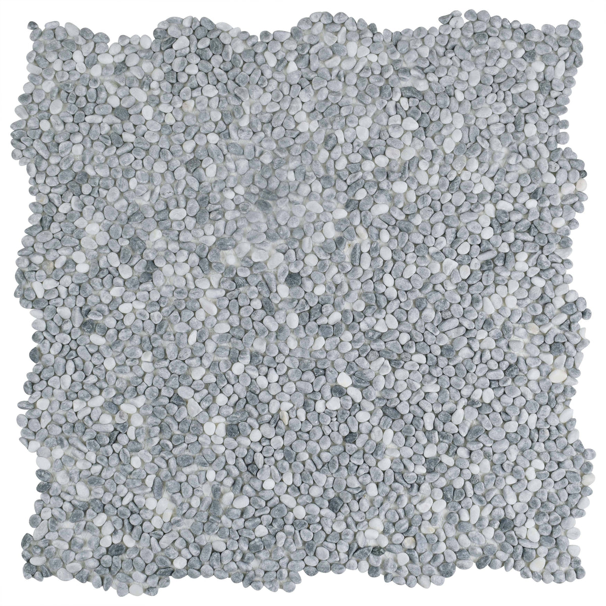 Cloud Grey Mini Pebble Stone Mosaic Floor and Wall Tile W70044