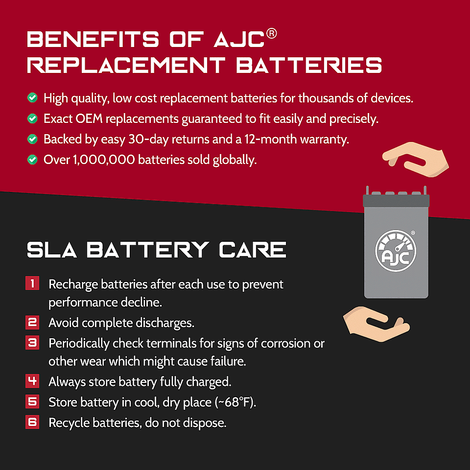 12V 35Ah UPS Replacement Battery K6411