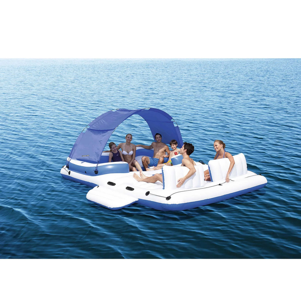 Inflatable Island Raft & 4 Person Lounger O478963