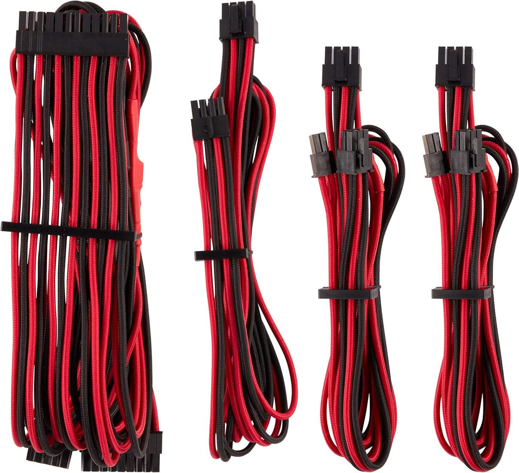 White Individually Sleeved PSU Cables Starter Kit H714459