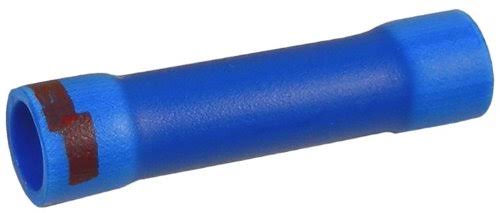 16-14 AWG to 22-18 AWG Blue with Red Stripe Step Down Butt Connector 100 per Package E249