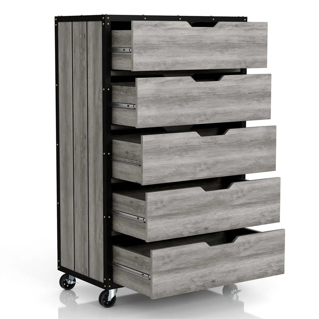 Wood 5-Drawer Dresser S8164