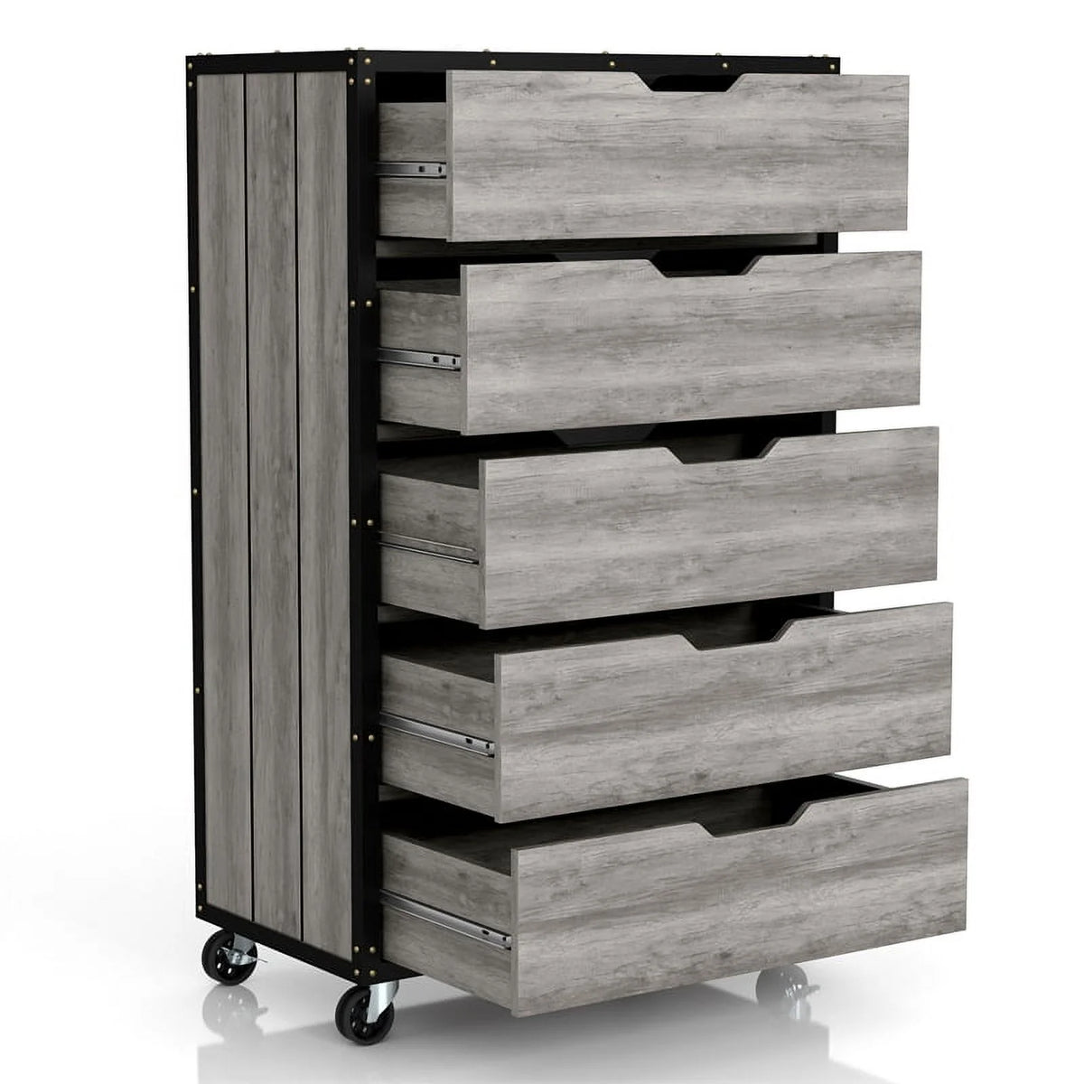 Wood 5-Drawer Dresser S8164